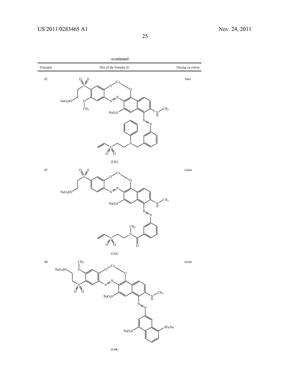 FIBER-REACTIVE COPPER COMPLEX DISAZO DYES - diagram, schematic, and image 26