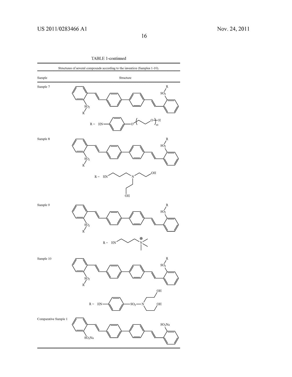 OPTICAL BRIGHTENERS AND COMPOSITIONS COMPRISING THE SAME - diagram, schematic, and image 17