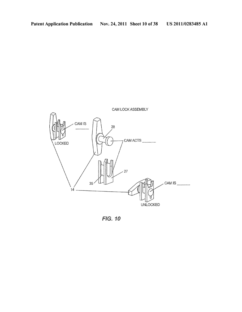 CORDLESS BLIND SYSTEMS HAVING CORD ENCLOSURES WITH A SWIVEL FEATURE AND     METHODS OF ASSEMBLING SUCH CORD ENCLOSURES - diagram, schematic, and image 11