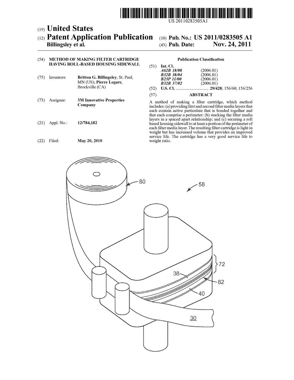 METHOD OF MAKING FILTER CARTRIDGE HAVING ROLL-BASED HOUSING SIDEWALL - diagram, schematic, and image 01