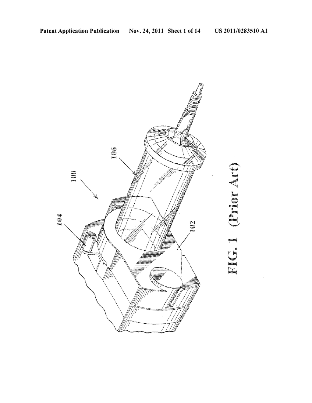 METHOD OF LOCKING A SYRINGE TO AN INJECTOR - diagram, schematic, and image 02