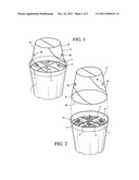 Seedling growing container diagram and image