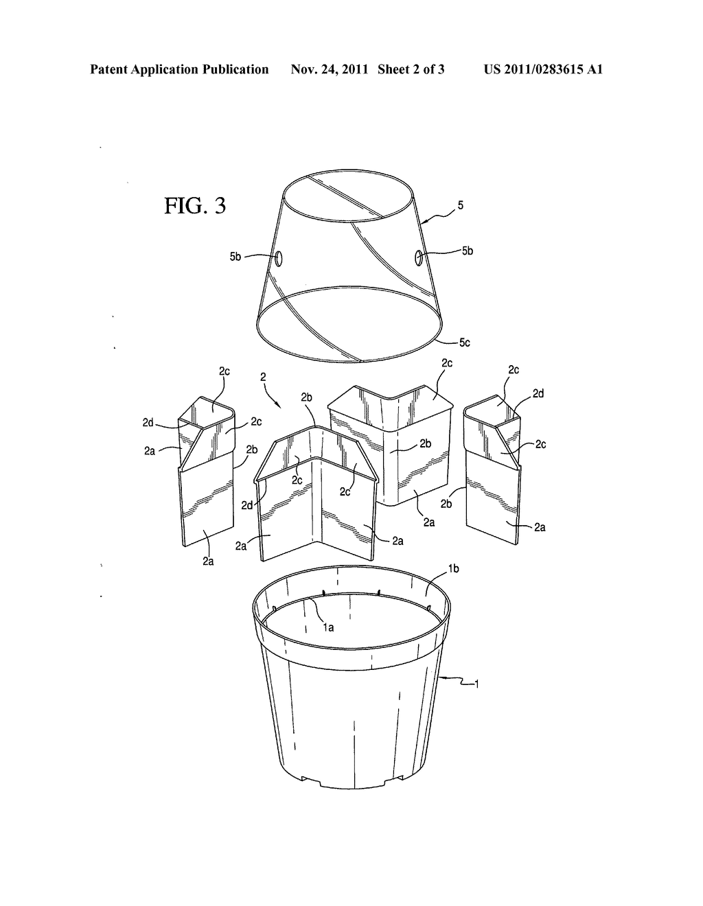 Seedling growing container - diagram, schematic, and image 03