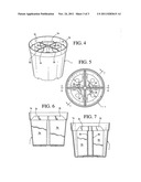 Seedling growing container diagram and image