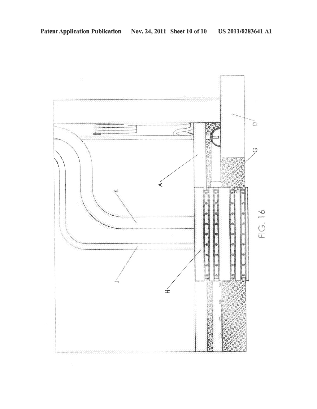 Subflooring water and radon gas channeling system - diagram, schematic, and image 11