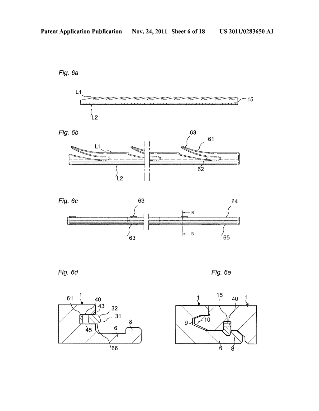 MECHANICAL LOCKING OF FLOOR PANELS WITH A FLEXIBLE BRISTLE TONGUE - diagram, schematic, and image 07