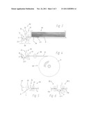 Device for cutting to length and feeding spine strips for a case maker diagram and image