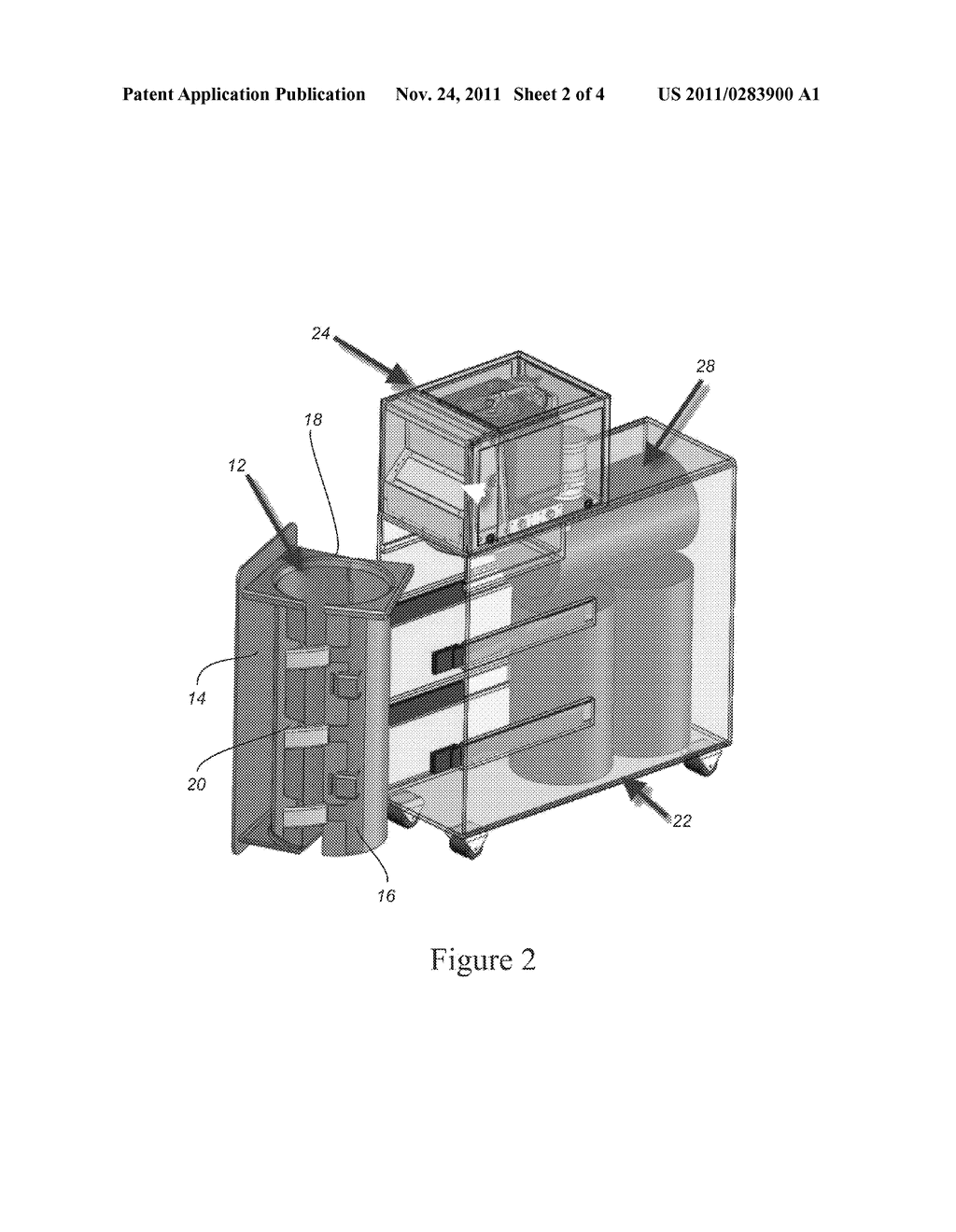 Trash Compactor Bin Components and Methods - diagram, schematic, and image 03