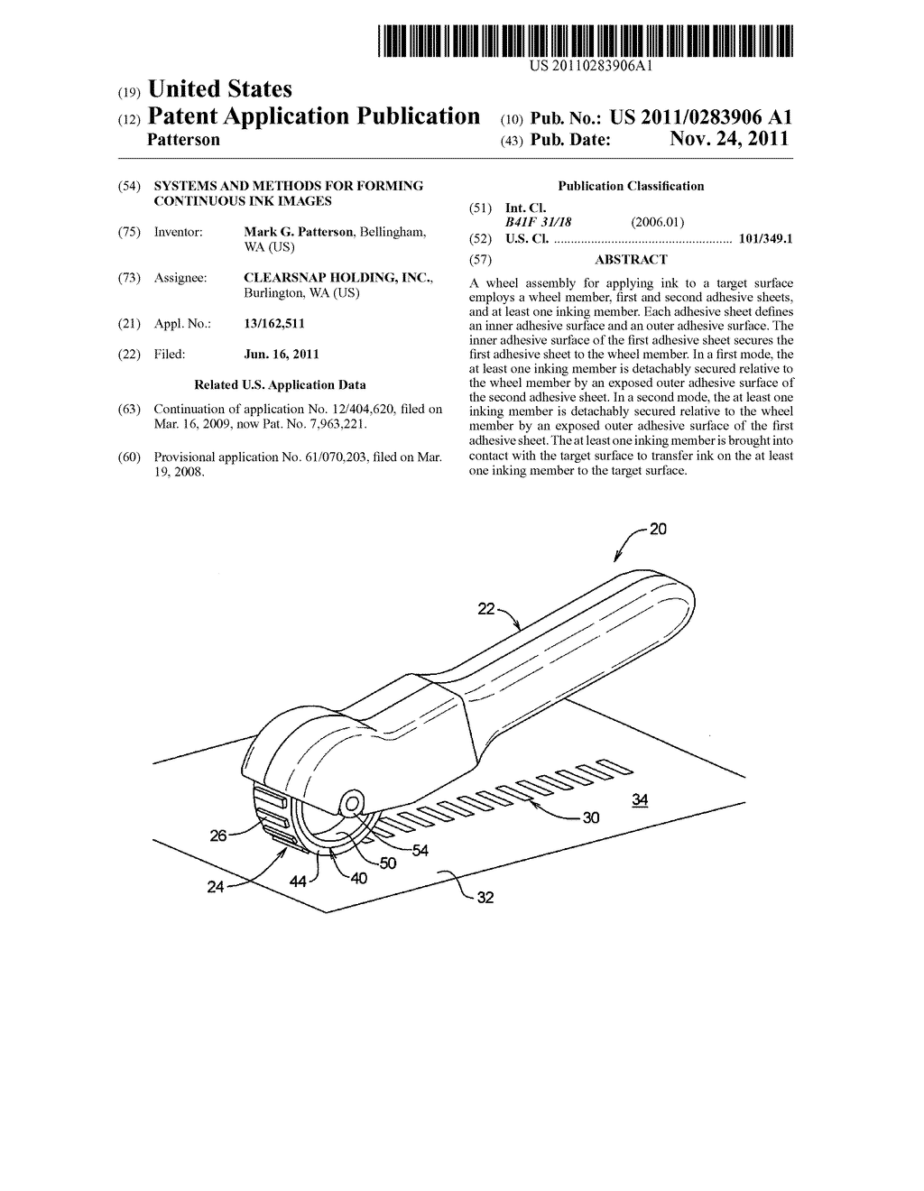 SYSTEMS AND METHODS FOR FORMING CONTINUOUS INK IMAGES - diagram, schematic, and image 01