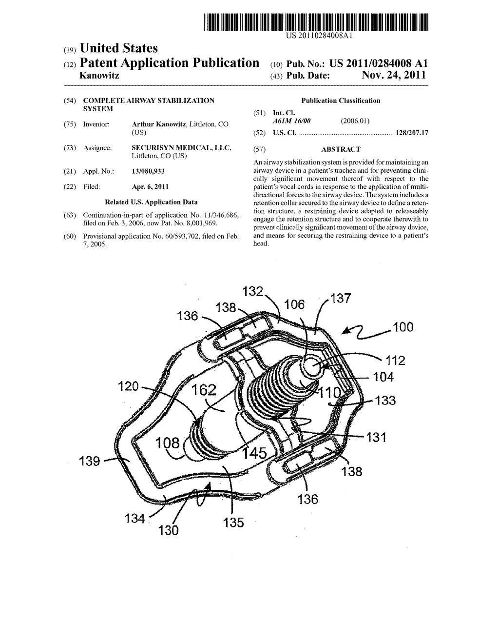 COMPLETE AIRWAY STABILIZATION SYSTEM - diagram, schematic, and image 01