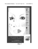 Fairweather faces professional (travel size, color-coded,     multi-functional) make-up brushes with face chart Fairweather faces mini     (color-coded, multi-functional) make-up brushes with face chart     Fairweather faces face chart diagram and image