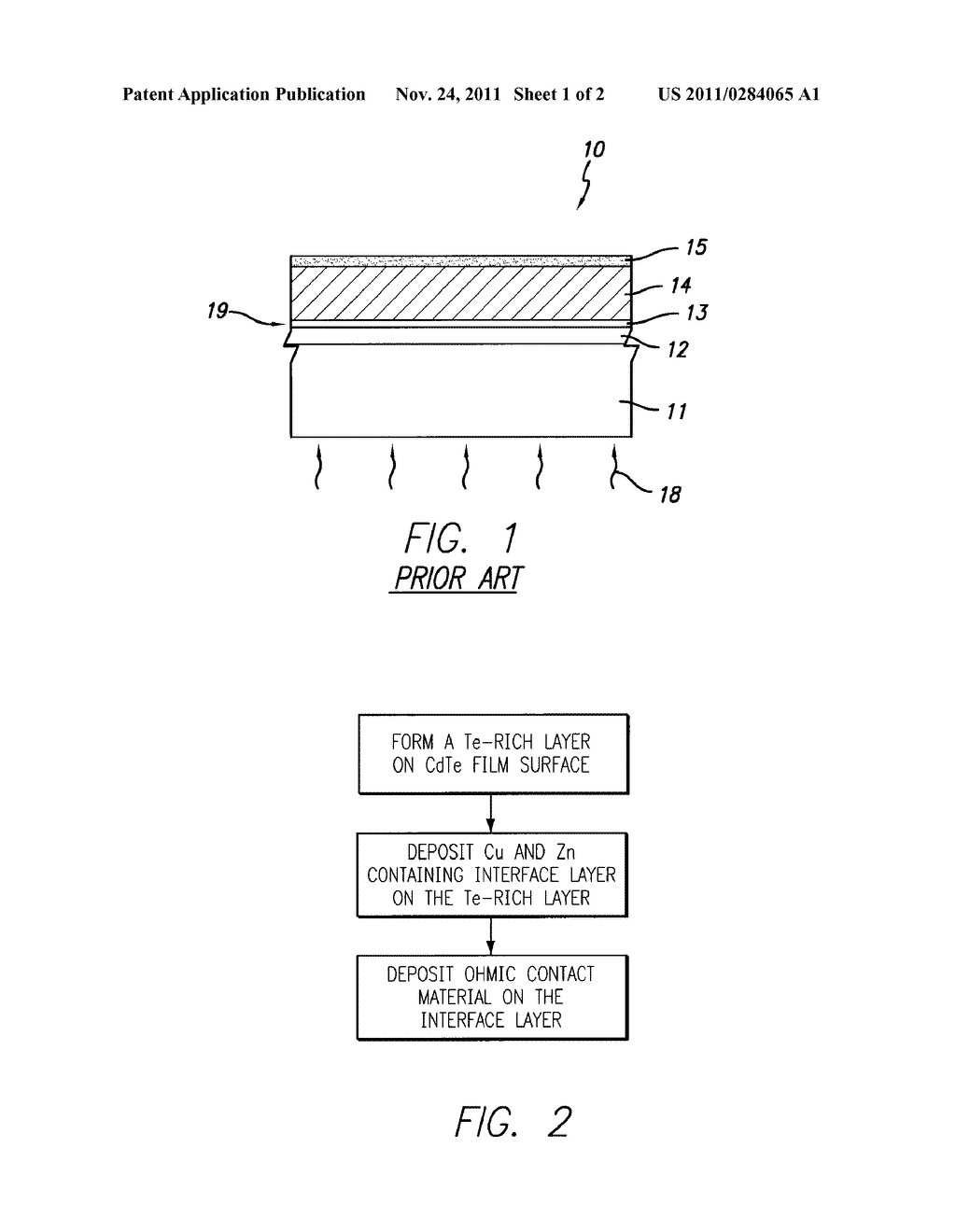 METHOD OF FORMING BACK CONTACT TO A CADMIUM TELLURIDE SOLAR CELL - diagram, schematic, and image 02