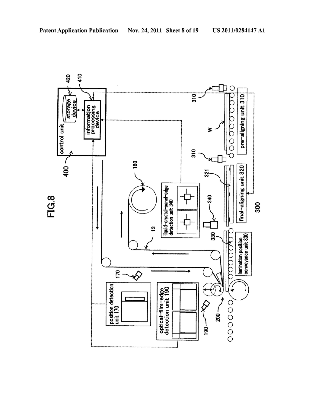 ROLL OF CONTINUOUS WEB OF OPTICAL FILM LAMINATE WITH PREDEFINED SLIT     LINES, AND METHOD AND SYSTEM FOR MANUFACTURING THE SAME - diagram, schematic, and image 09