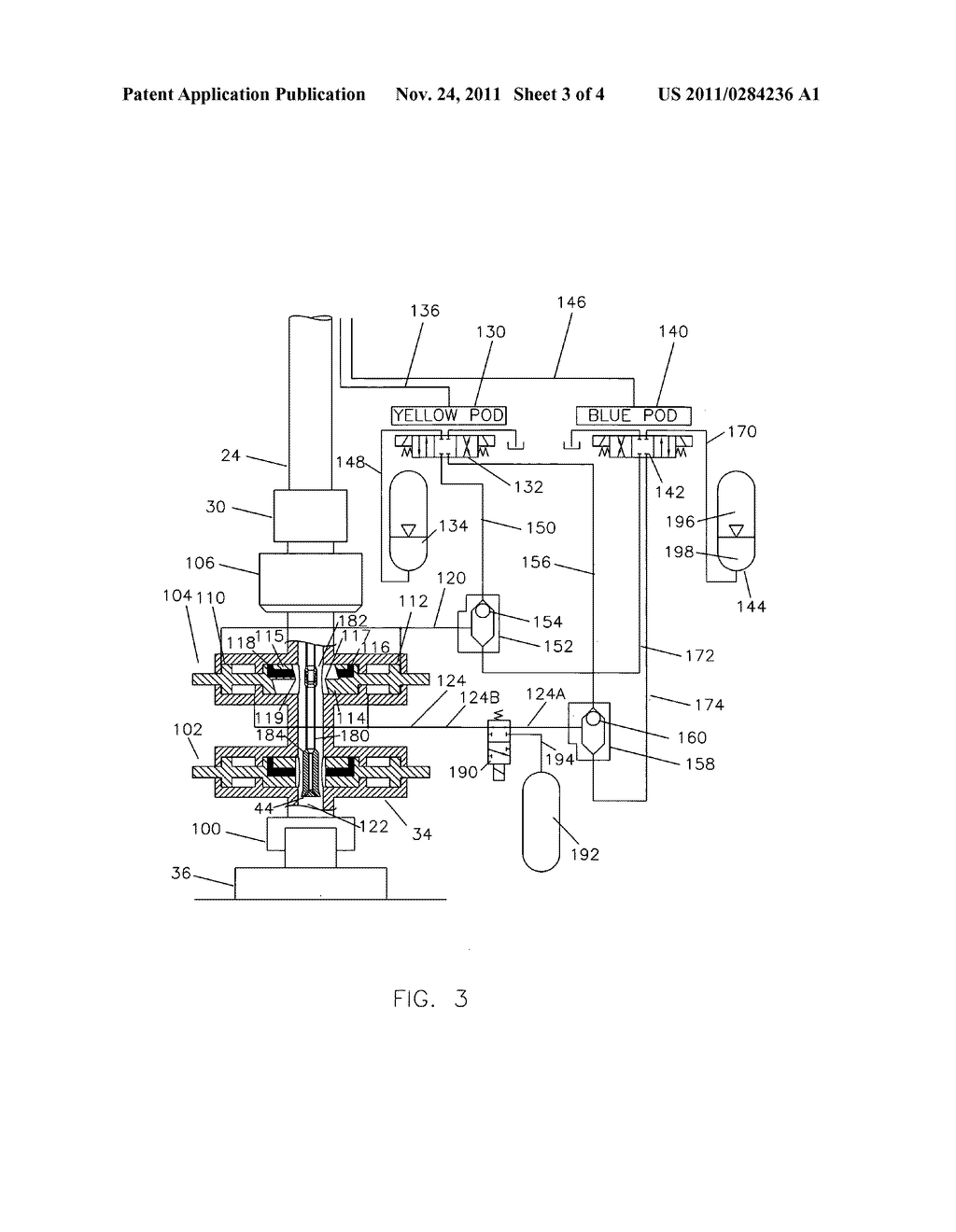 Negative accumulator for BOP shear rams - diagram, schematic, and image 04