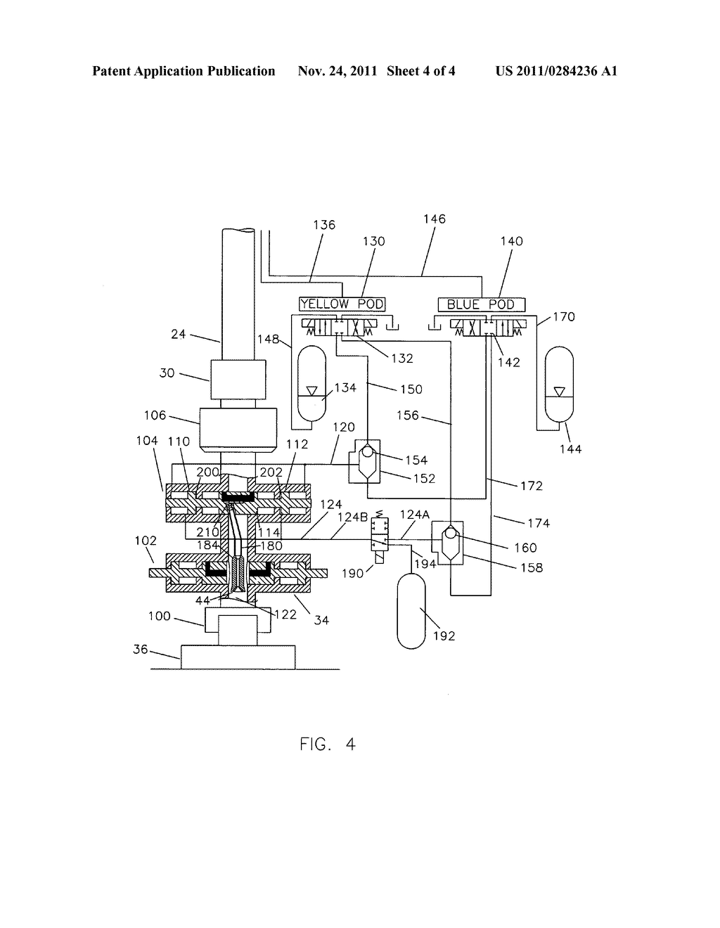 Negative accumulator for BOP shear rams - diagram, schematic, and image 05