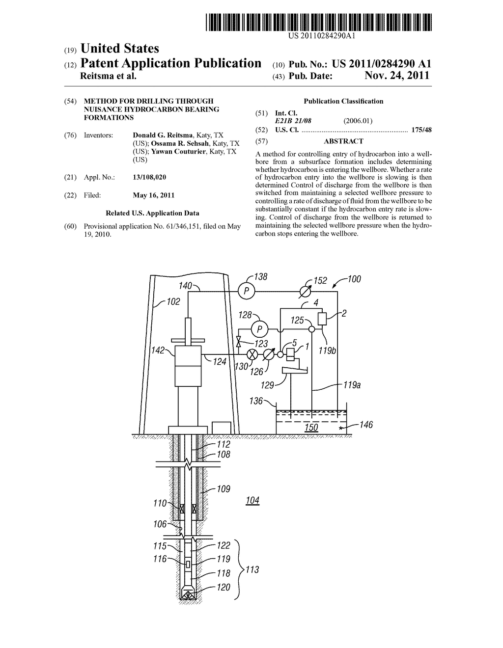 METHOD FOR DRILLING THROUGH NUISANCE HYDROCARBON BEARING FORMATIONS - diagram, schematic, and image 01