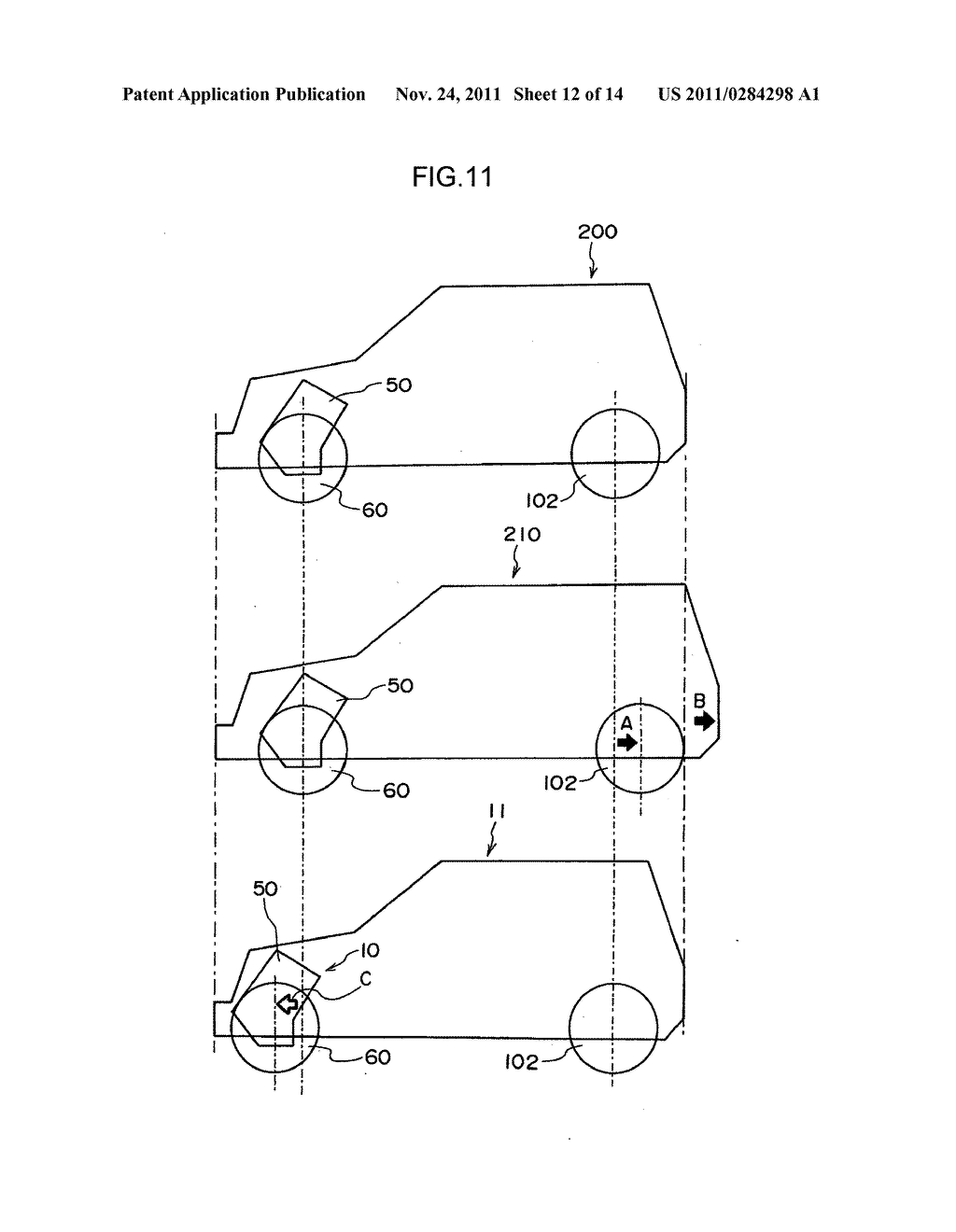 VEHICLE FRONT PORTION STRUCTURE - diagram, schematic, and image 13