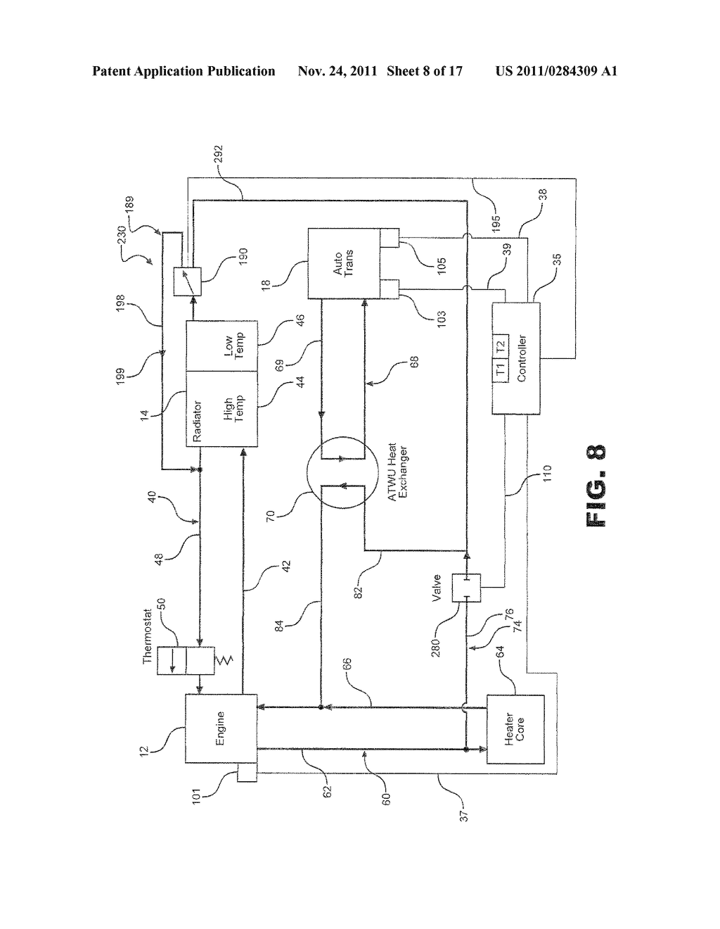 Transmission Fluid Warming and Cooling System - diagram, schematic, and image 09