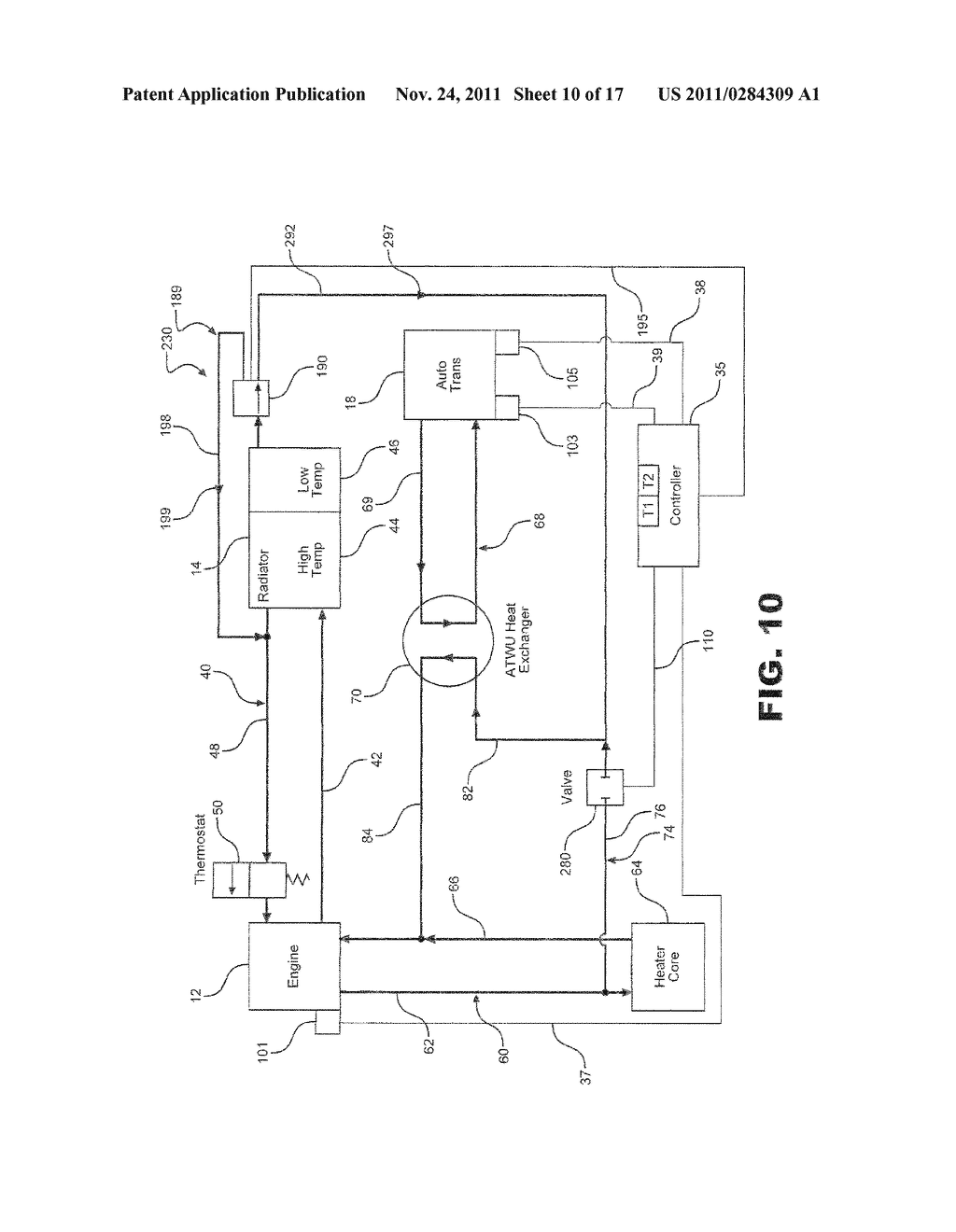 Transmission Fluid Warming and Cooling System - diagram, schematic, and image 11