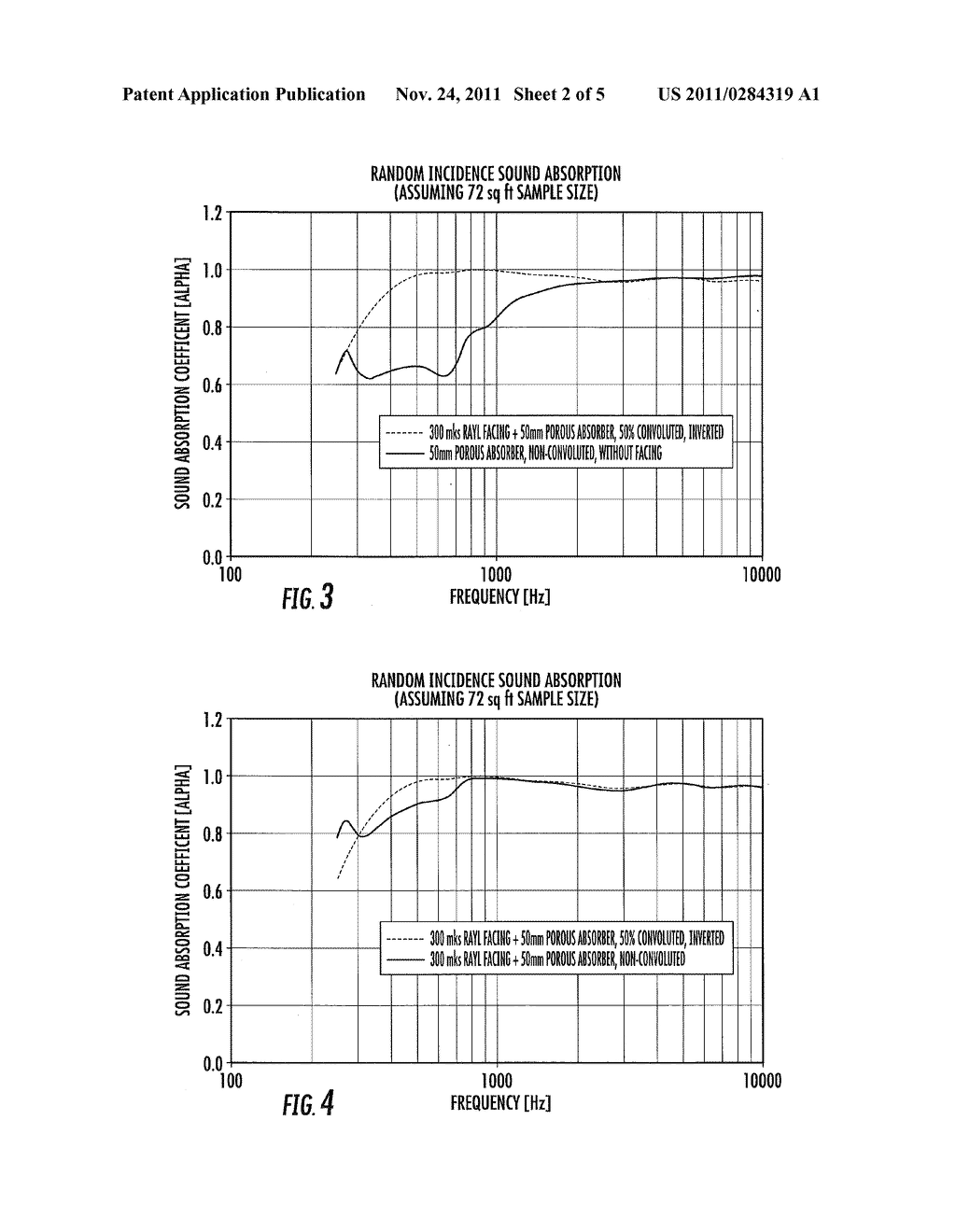 Acoustic Panels, Apparatus and Assemblies with Airflow-Resistive Layers     Attached to Sound Incident Surfaces - diagram, schematic, and image 03