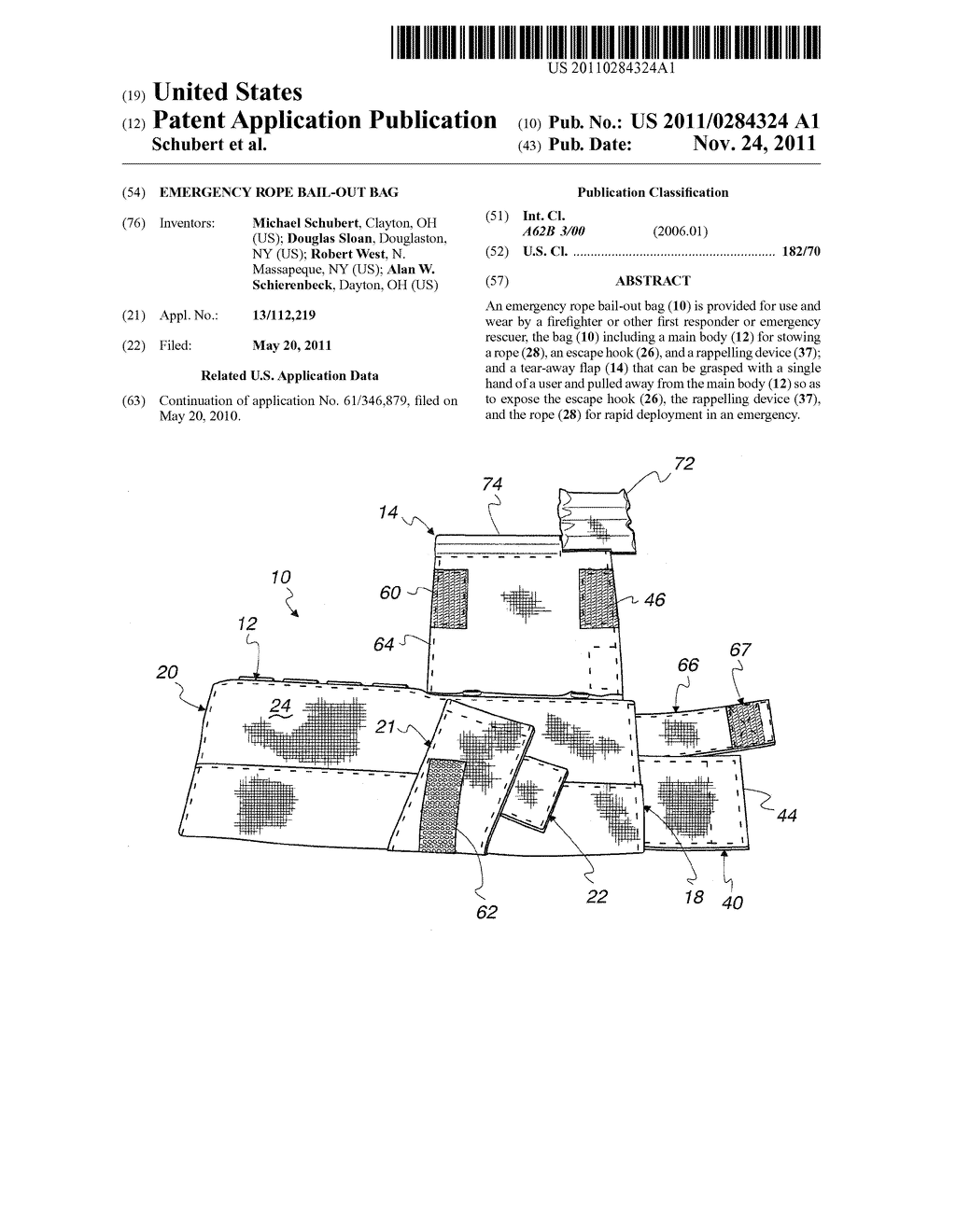 Emergency Rope Bail-Out Bag - diagram, schematic, and image 01