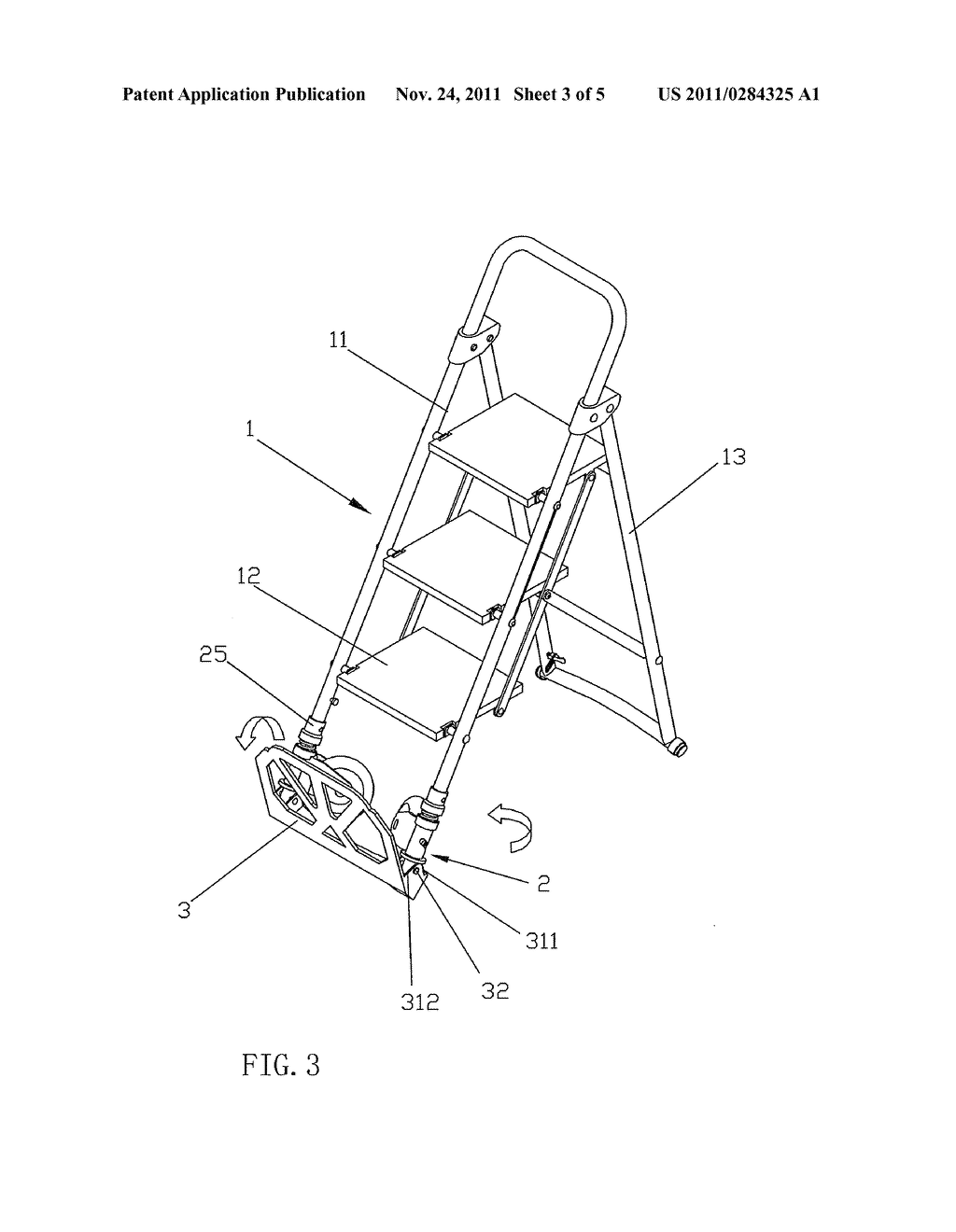 Ladder Assembly Having The Function of a Carrier - diagram, schematic, and image 04