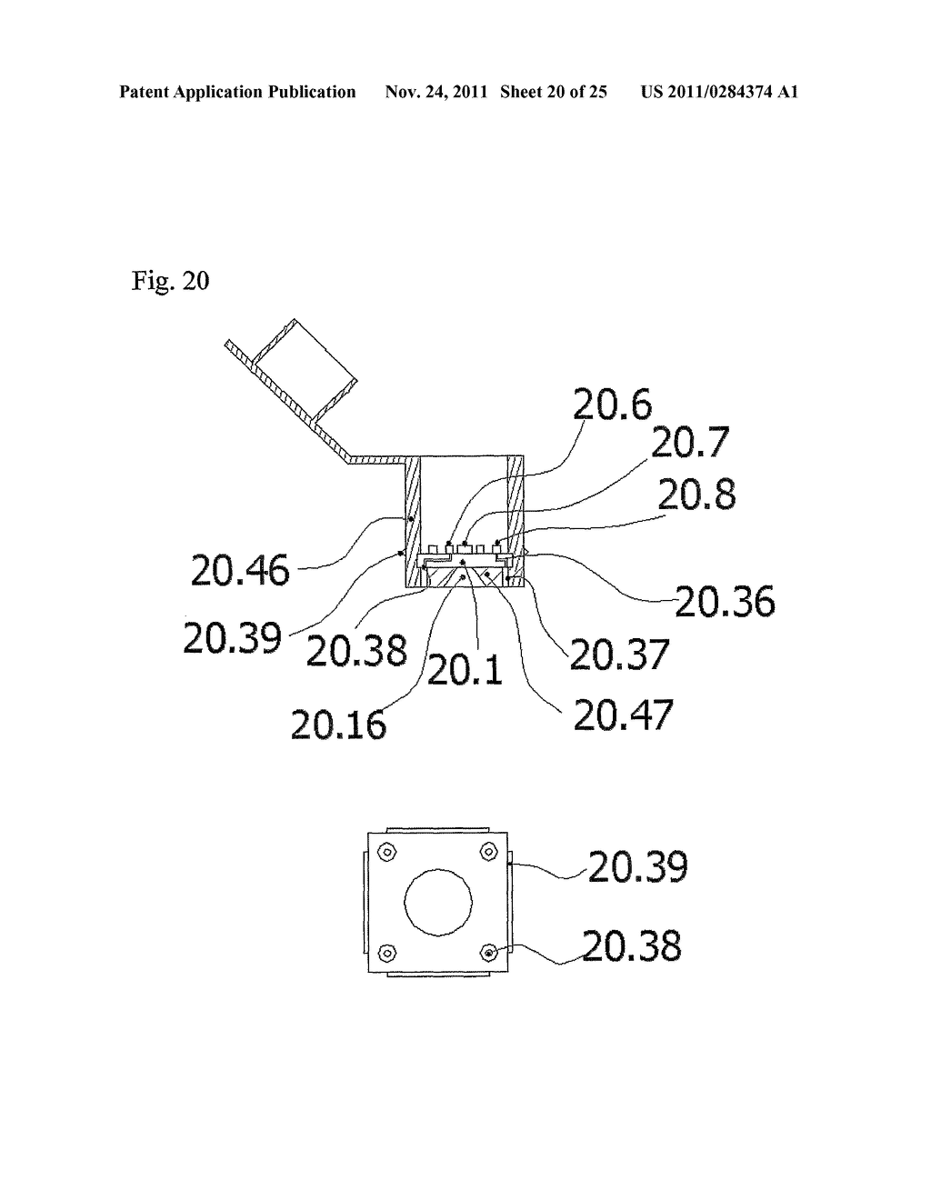 ELECTROCHEMICAL SENSOR COMPRISING A SUBSTRATE AND AN INJECTION MOULDED     REACTION VESSEL AND METHOD OF ITS MANUFACTURE - diagram, schematic, and image 21