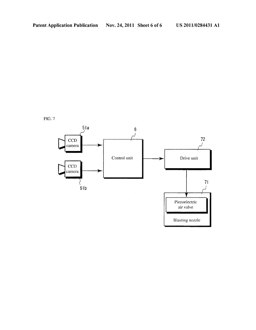 PIEZOELECTRIC VALVE AND OPTICAL GRANULAR MATERIAL-SORTING APPARATUS     UTILIZING SUCH PIEZOELECTRIC VALVE - diagram, schematic, and image 07