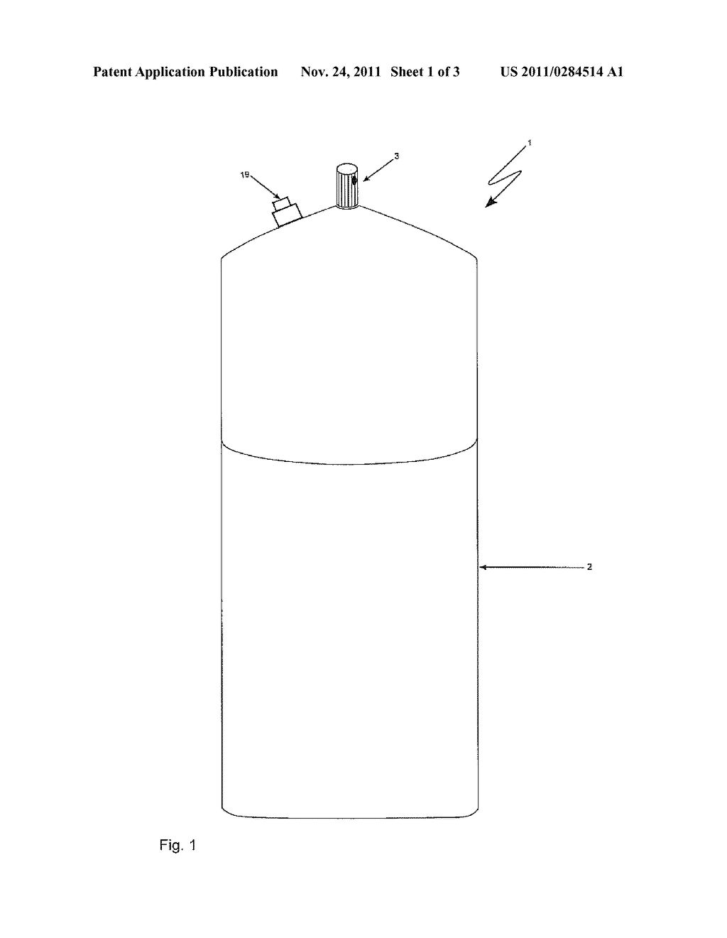 METHOD TO PROVIDE A HEATED FLUID FROM A FLUID CONTAINER AND HEATING DEVICE     FOR COOPERATION WITH A FLUID CONTAINER - diagram, schematic, and image 02