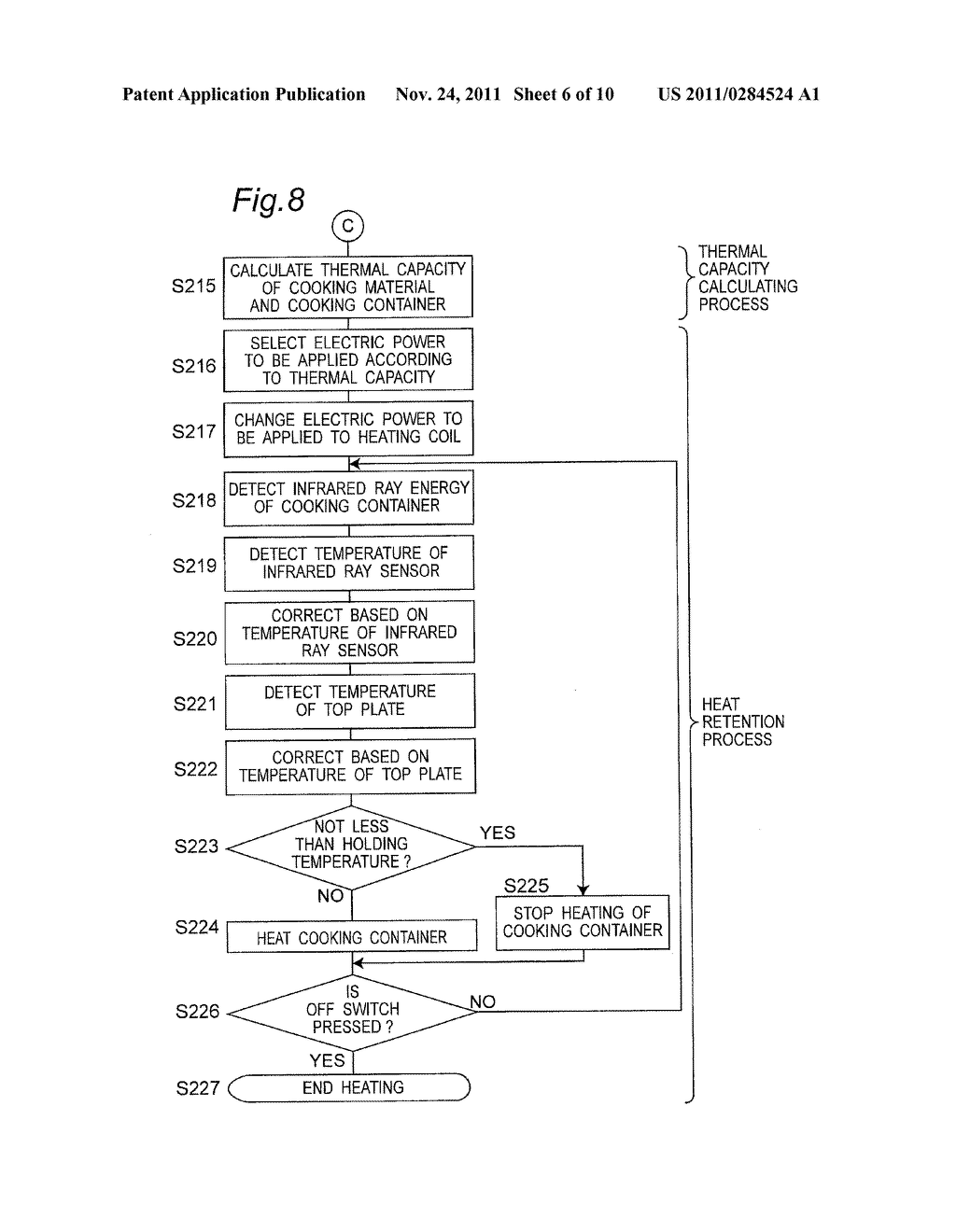INDUCTIVE HEATING COOKING DEVICE, CONTROL METHOD THEREOF, AND CONTROL     PROGRAM THEREOF - diagram, schematic, and image 07