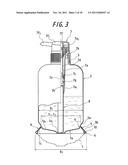 SYNTHETIC RESIN CONTAINER HAVING INVERTED, FOLDED BACK BOTTOM WALL diagram and image