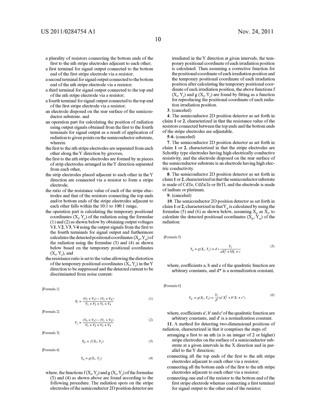 SEMICONDUCTOR DETECTOR FOR TWO-DIMENSIONALLY DETECTING RADIATION POSITIONS     AND METHOD FOR TWO-DIMENSIONALLY DETECTING RADIATION POSITIONS USING THE     SAME - diagram, schematic, and image 25