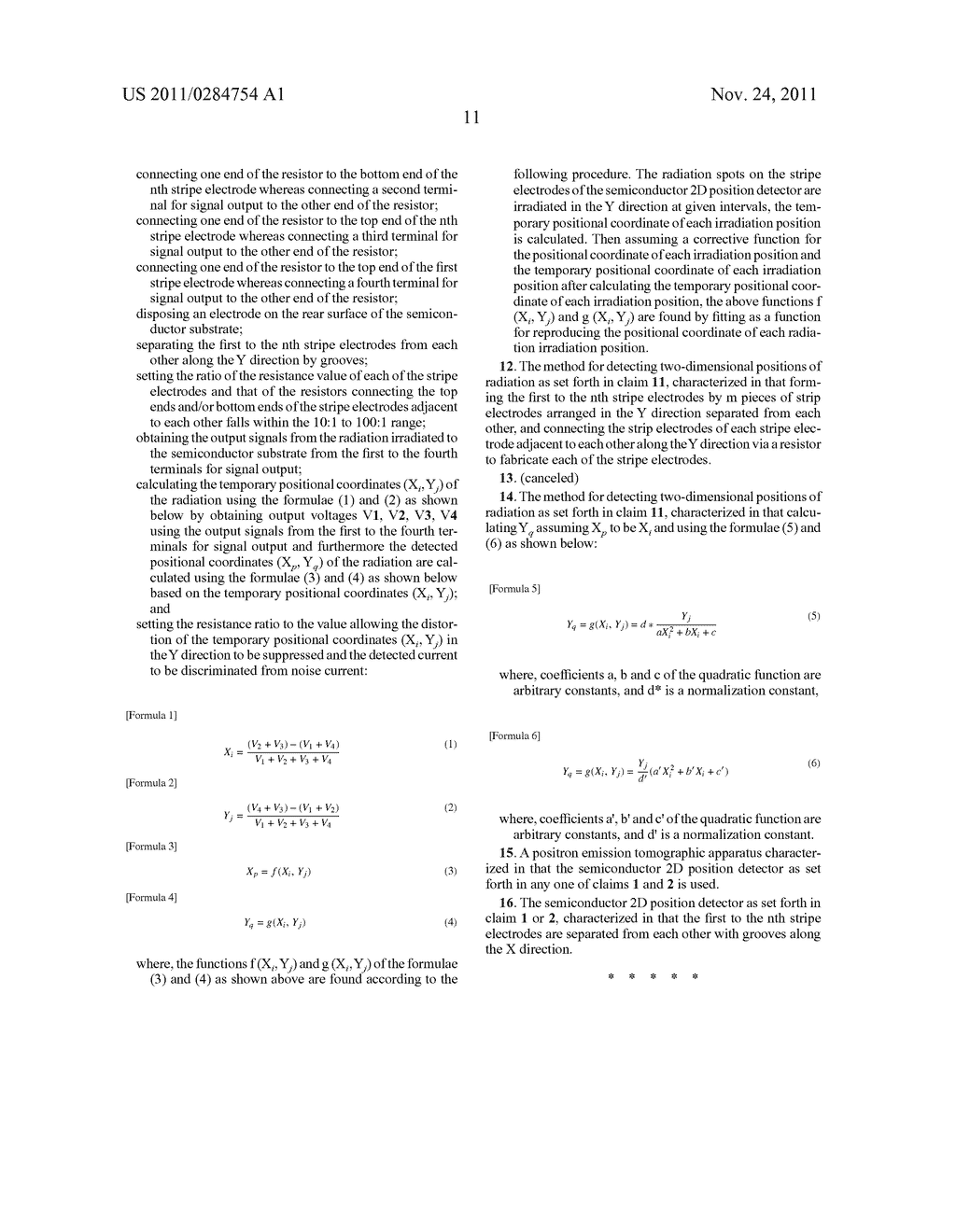 SEMICONDUCTOR DETECTOR FOR TWO-DIMENSIONALLY DETECTING RADIATION POSITIONS     AND METHOD FOR TWO-DIMENSIONALLY DETECTING RADIATION POSITIONS USING THE     SAME - diagram, schematic, and image 26