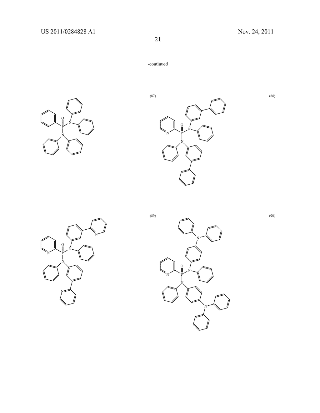 ORGANIC ELECTROLUMINESCENT DEVICE - diagram, schematic, and image 23