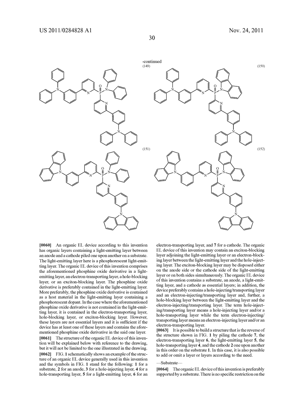 ORGANIC ELECTROLUMINESCENT DEVICE - diagram, schematic, and image 32