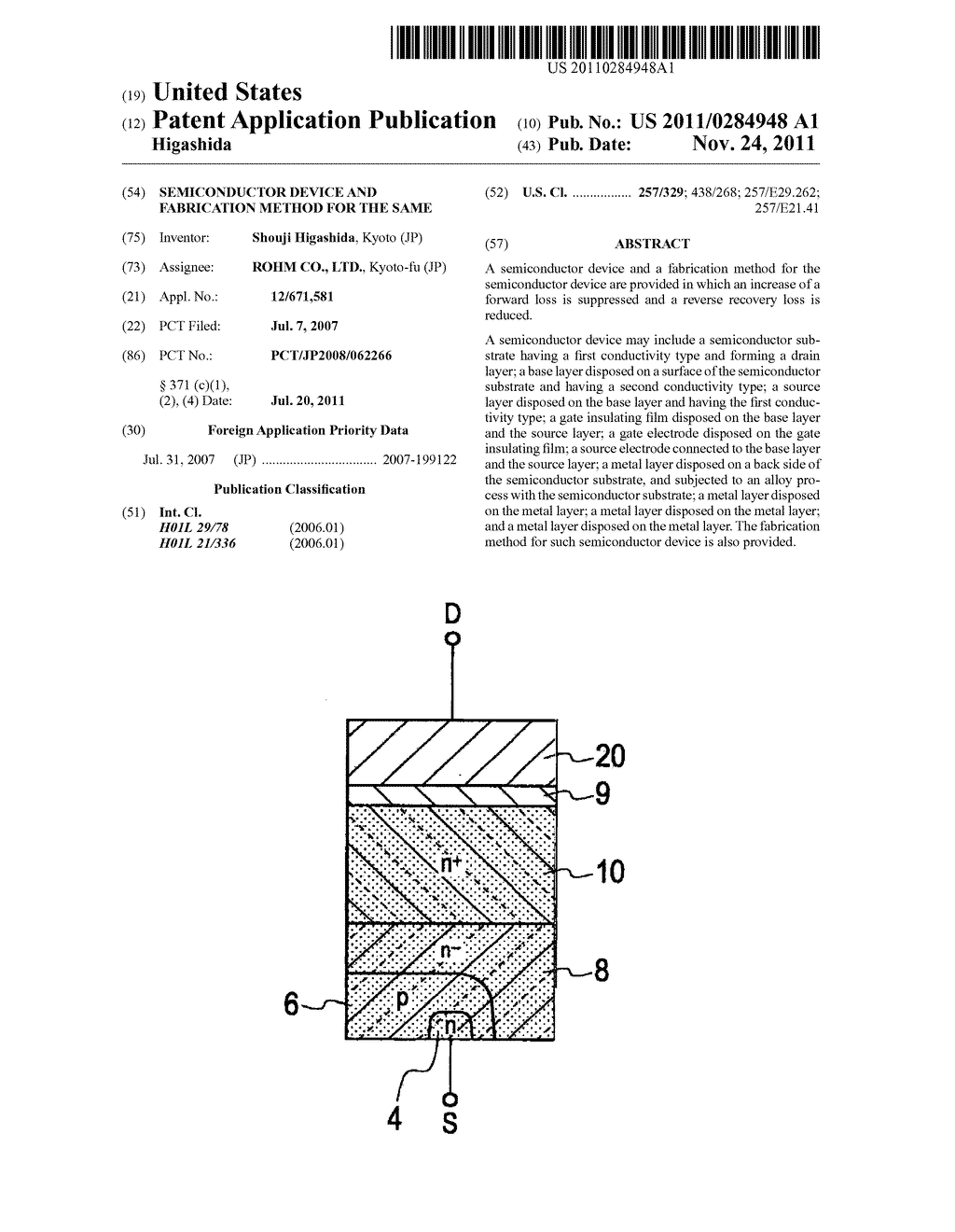 SEMICONDUCTOR DEVICE AND FABRICATION METHOD FOR THE SAME - diagram, schematic, and image 01
