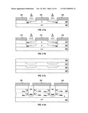 FIELD EFFECT TRANSISTOR WITH TRENCH FILLED WITH INSULATING MATERIAL AND     STRIPS OF SEMI-INSULATING MATERIAL ALONG TRENCH SIDEWALLS diagram and image