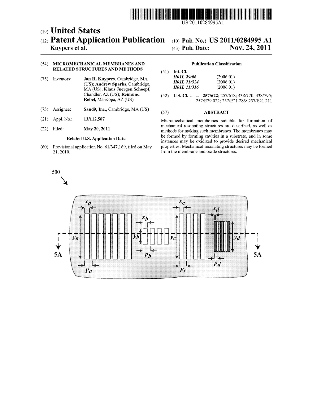 MICROMECHANICAL MEMBRANES AND RELATED STRUCTURES AND METHODS - diagram, schematic, and image 01