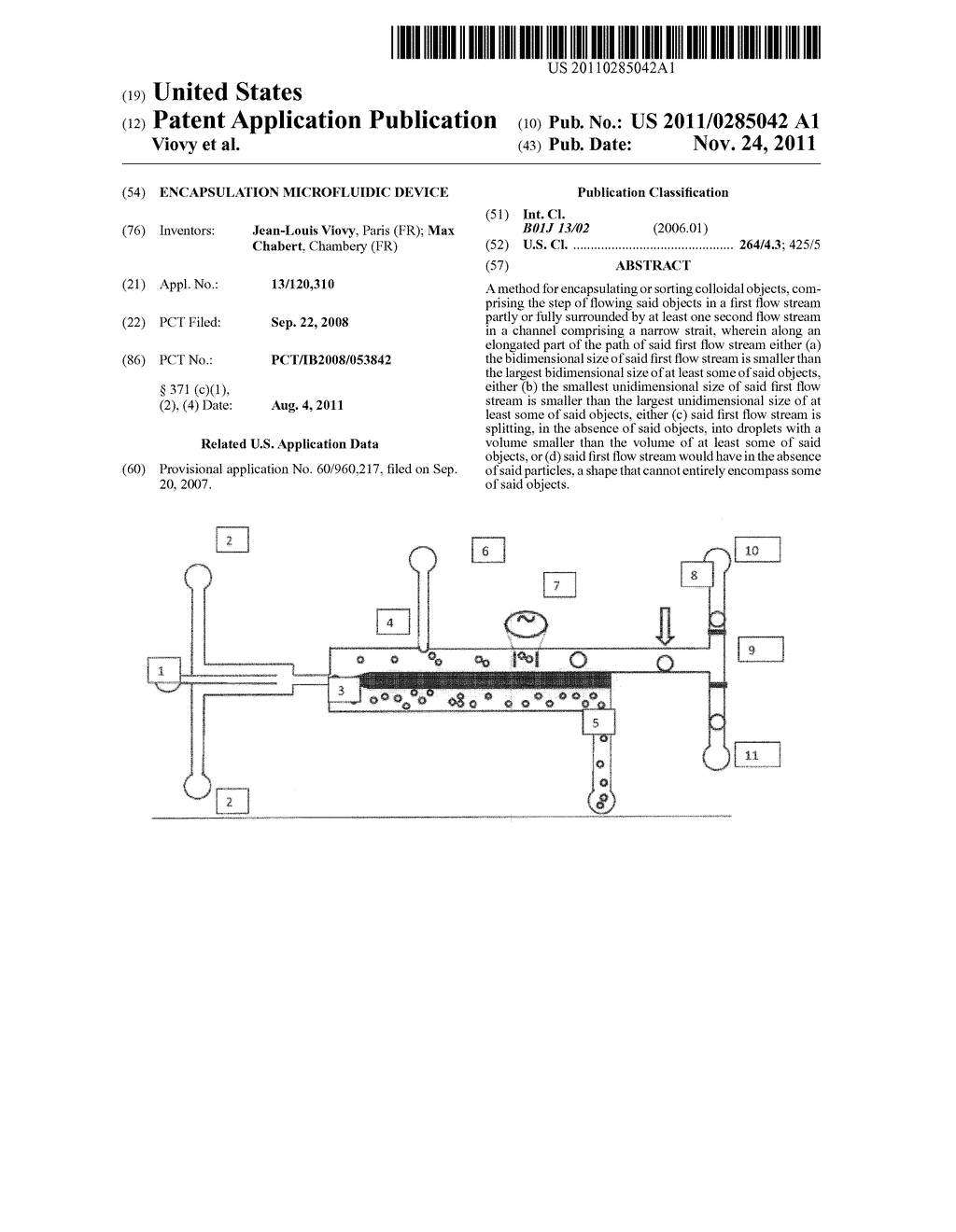 ENCAPSULATION MICROFLUIDIC DEVICE - diagram, schematic, and image 01