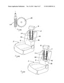 VEHICLE HEADREST ASSEMBLY diagram and image