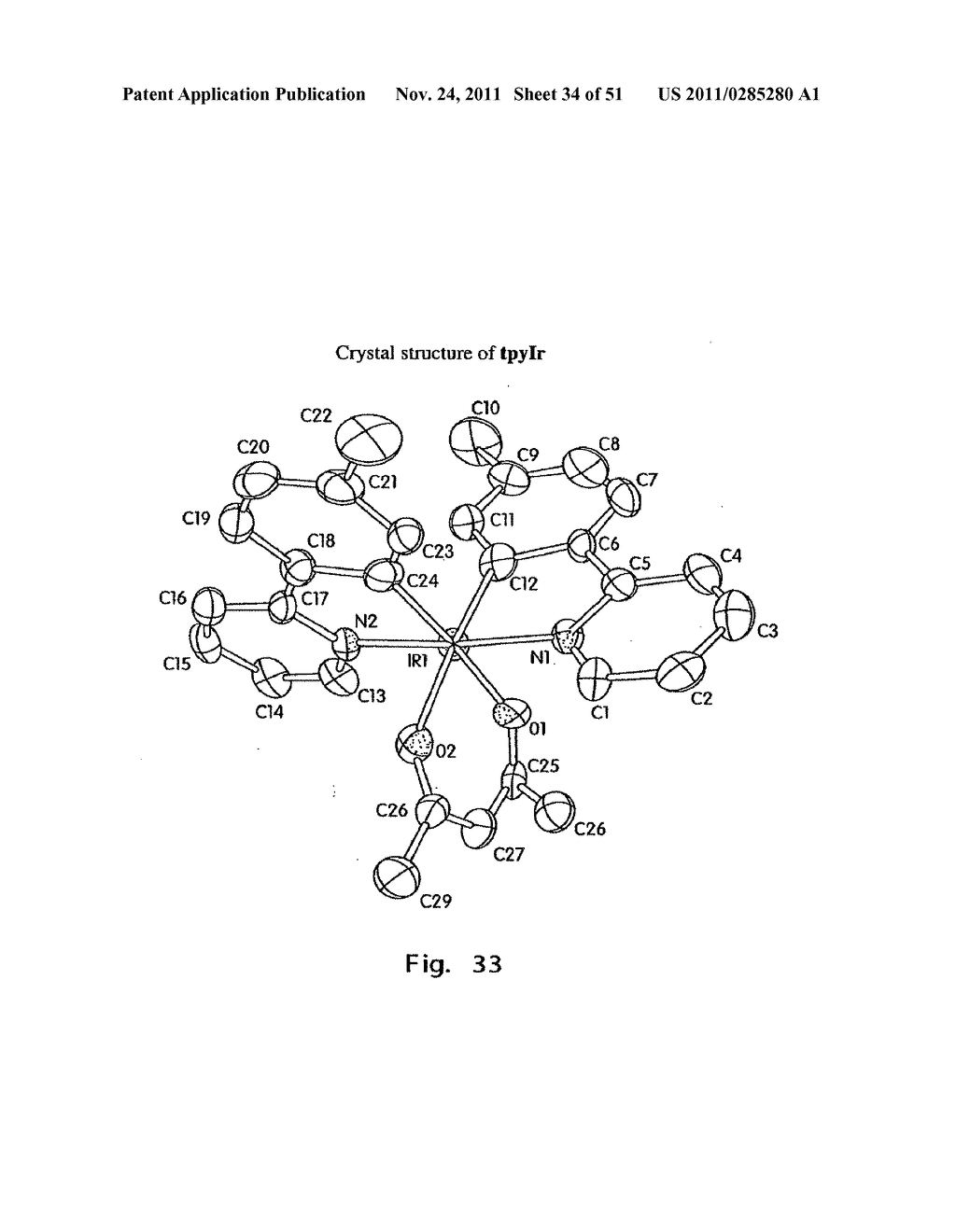 ORGANOMETALLIC COMPLEXES AS PHOSPHORESCENT EMITTERS IN ORGANIC LEDS - diagram, schematic, and image 35