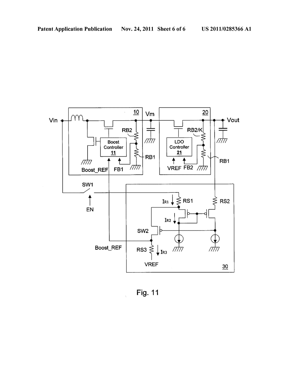 ADAPTIVE TWO-STAGE VOLTAGE REGULATOR AND METHOD FOR TWO-STAGE VOLTAGE     REGULATION - diagram, schematic, and image 07