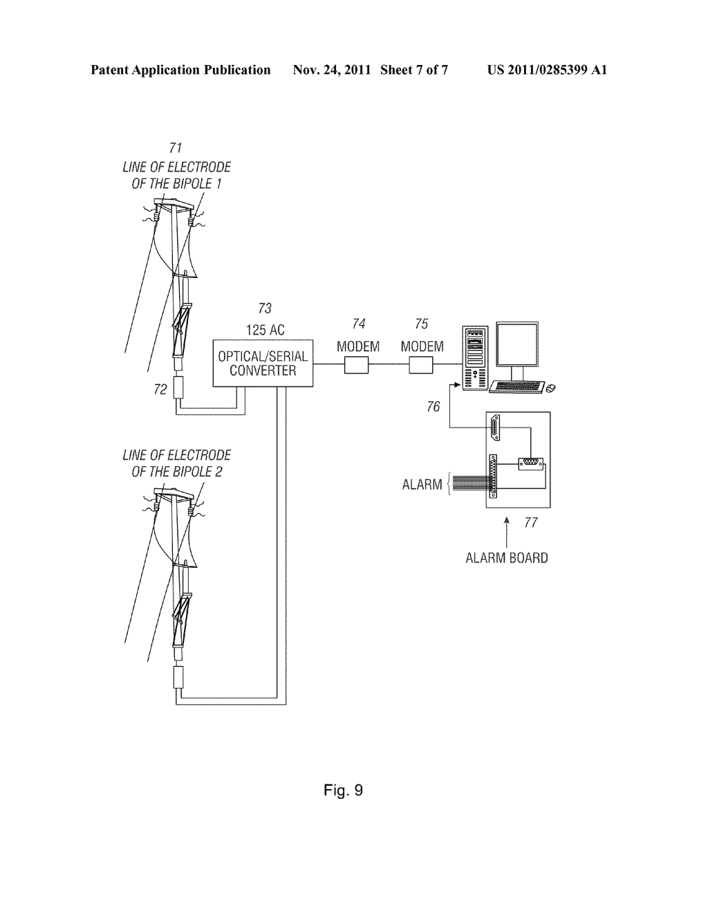 DEVICE, SYSTEM AND METHOD FOR MONITORING LINES OF GROUNDING ELECTRODES - diagram, schematic, and image 08