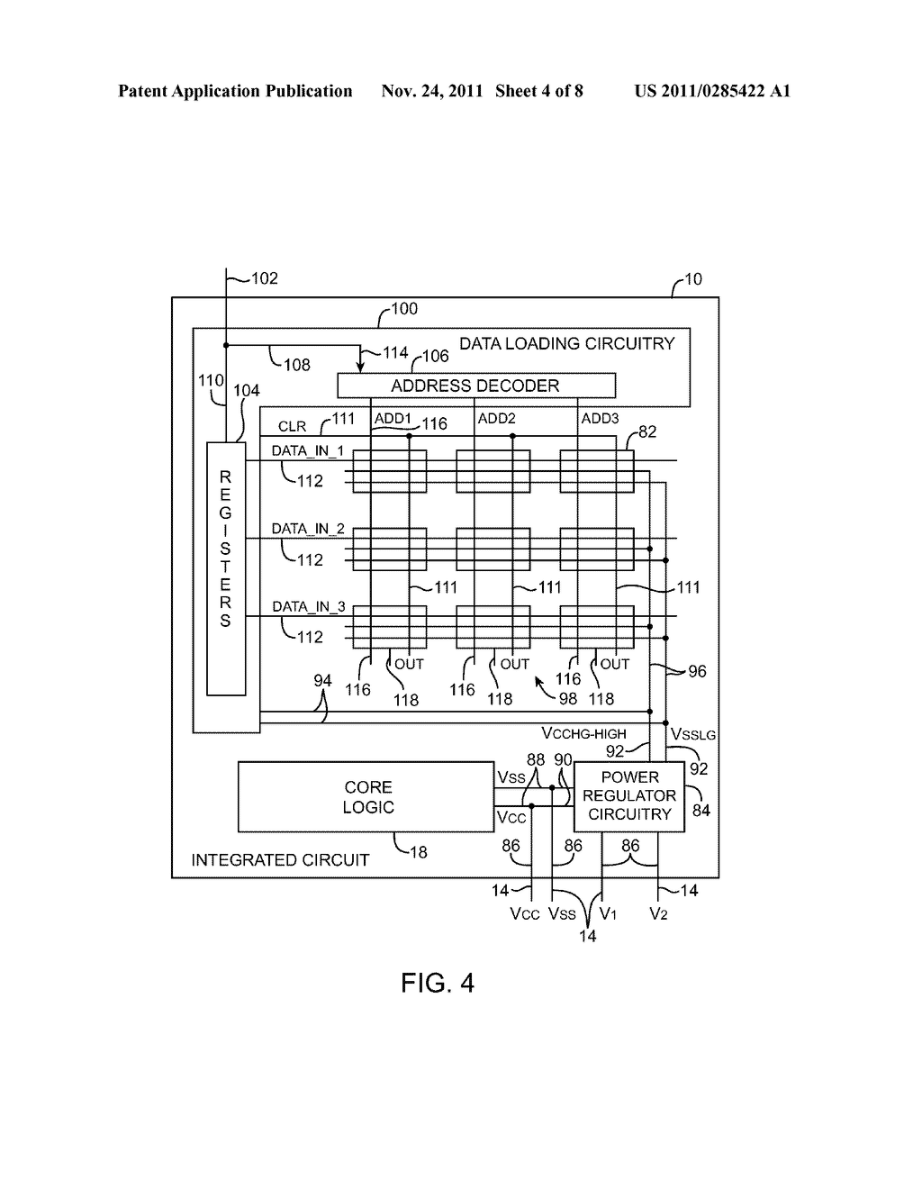 VOLATILE MEMORY ELEMENTS WITH ELEVATED POWER SUPPLY LEVELS FOR     PROGRAMMABLE LOGIC DEVICE INTEGRATED CIRCUITS - diagram, schematic, and image 05