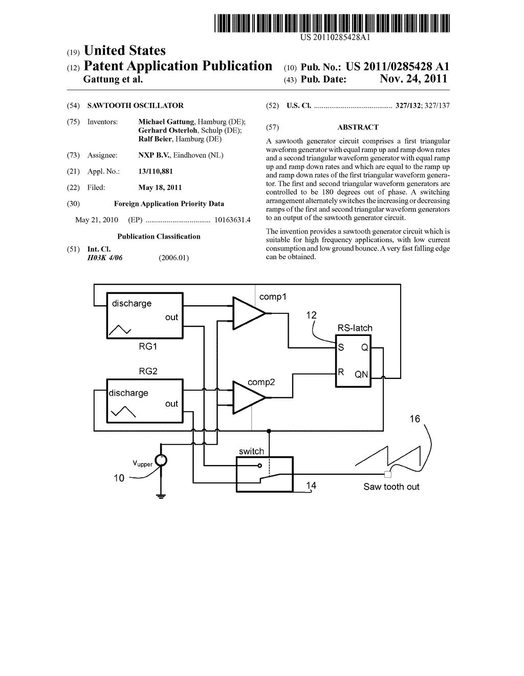 SAWTOOTH OSCILLATOR - diagram, schematic, and image 01