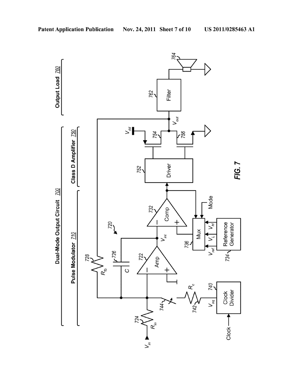 OUTPUT CIRCUITS WITH CLASS D AMPLIFIER - diagram, schematic, and image 08