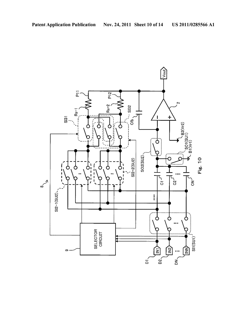 DIGITAL-TO-ANALOG CONVERTER AND DIGITAL-TO-ANALOG CONVERTING DEVICE - diagram, schematic, and image 11