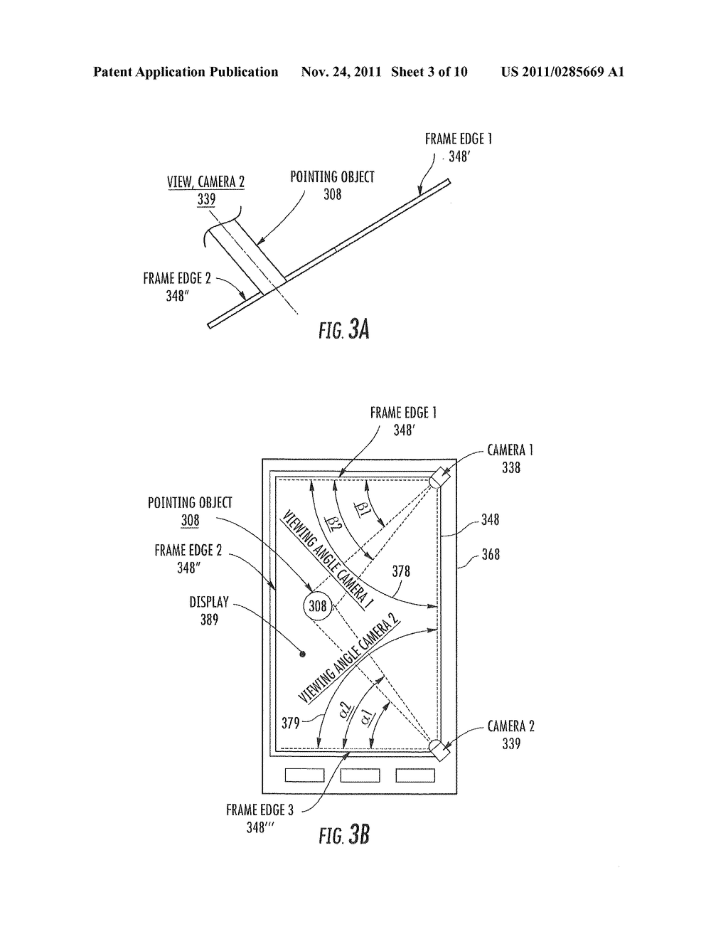 Electronic Devices Including Interactive Displays Implemented Using     Cameras and Related Methods and Computer Program Products - diagram, schematic, and image 04