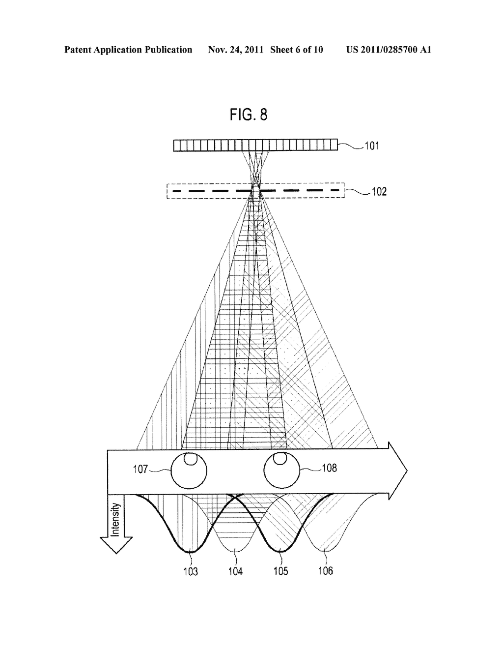 DEVICE FOR THREE-DIMENSIONAL IMAGE DISPLAY USING VIEWING ZONE ENLARGEMENT - diagram, schematic, and image 07