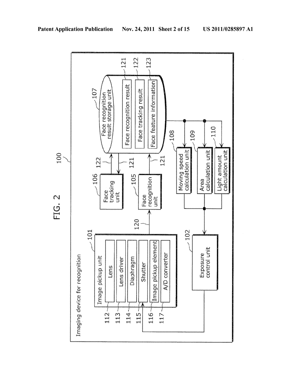 IMAGING DEVICE FOR RECOGNITION AND METHOD OF CONTROLLING THE SAME - diagram, schematic, and image 03